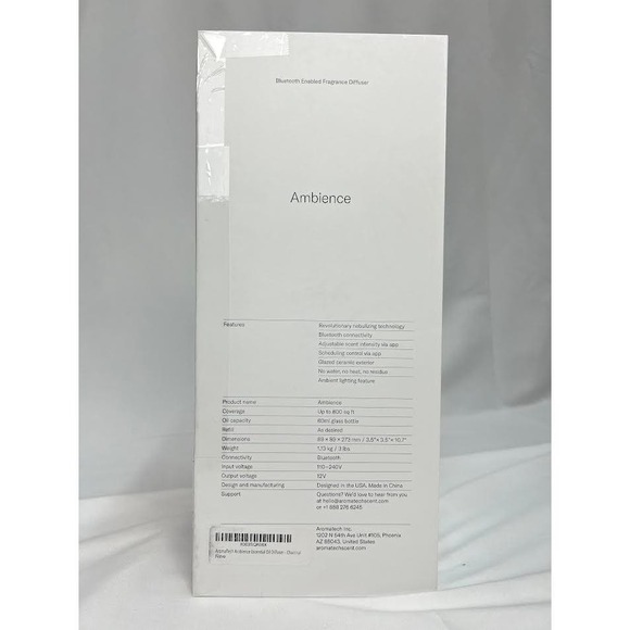 NWB!  AromaTech Ambience Essential Oil Waterless Diffuser/Charcoal - Picture 5 of 8